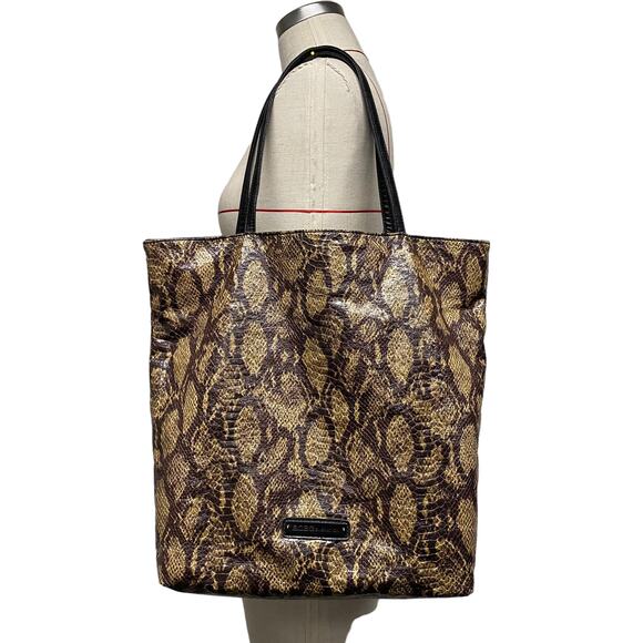 BCBGeneration Python Pattern Crossbody Bag - Tan and Black - Picture 1 of 5